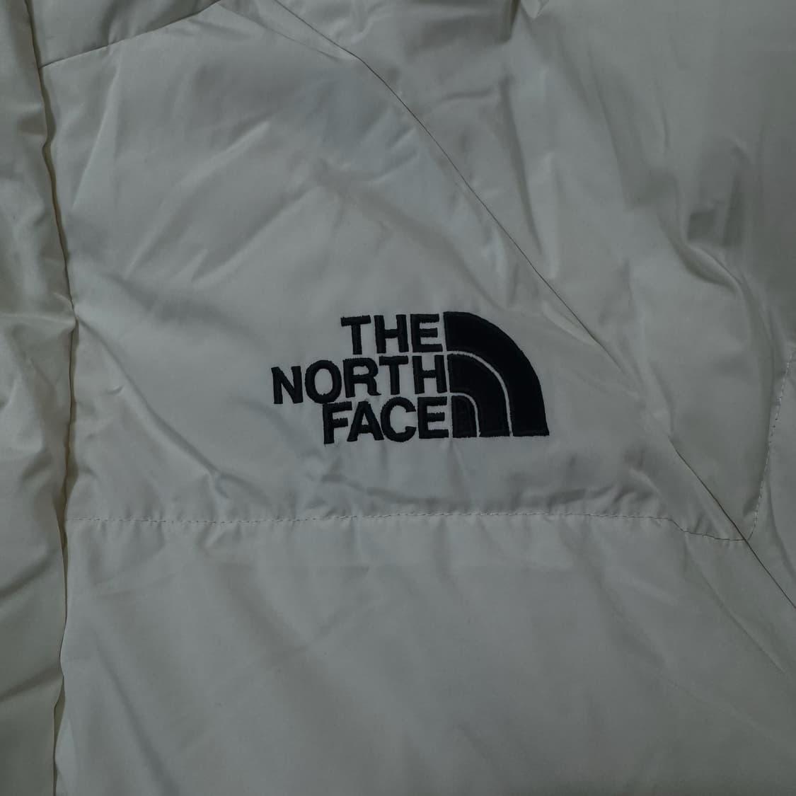 노스페이스 아틀레틱 로고 후드 롱패딩 M/95  상품이미지3