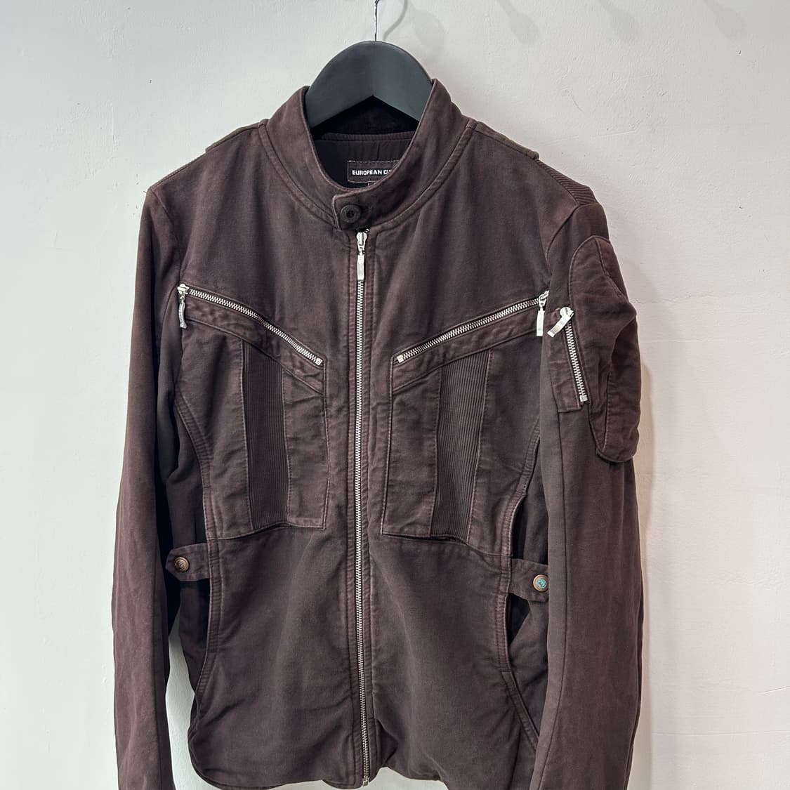 지퍼디테일 바이커 자켓 상품이미지2