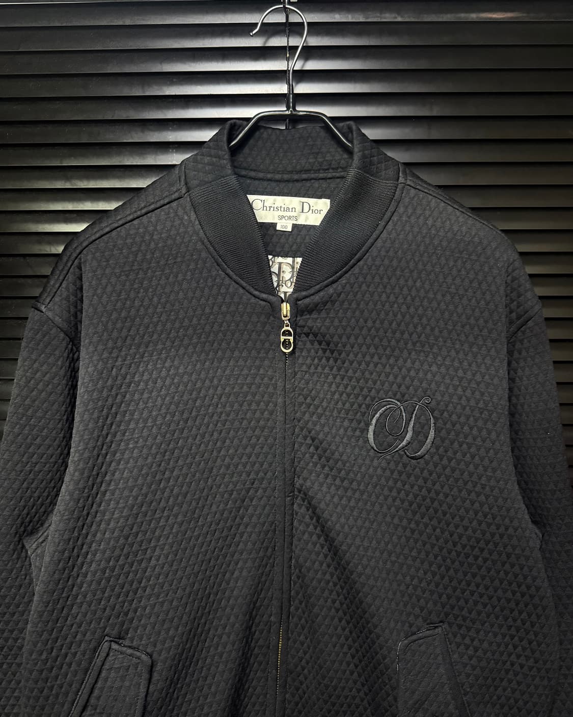 크리스찬 디올 스포츠 오블리크 블루종 봄버 자켓 항공 점퍼 100 블랙 상품이미지3