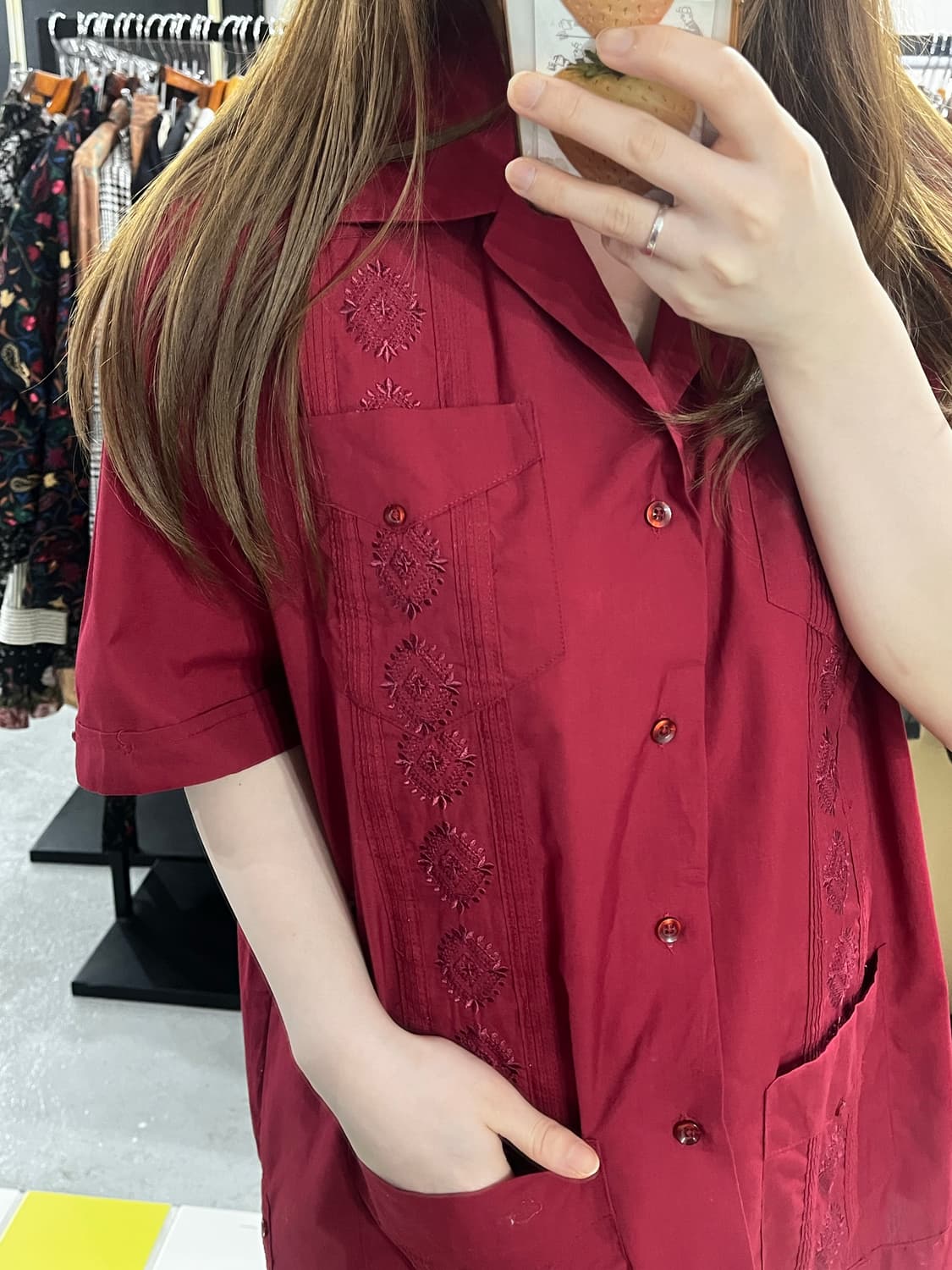 Guayabera shirts (쿠바 셔츠) m 상품이미지5