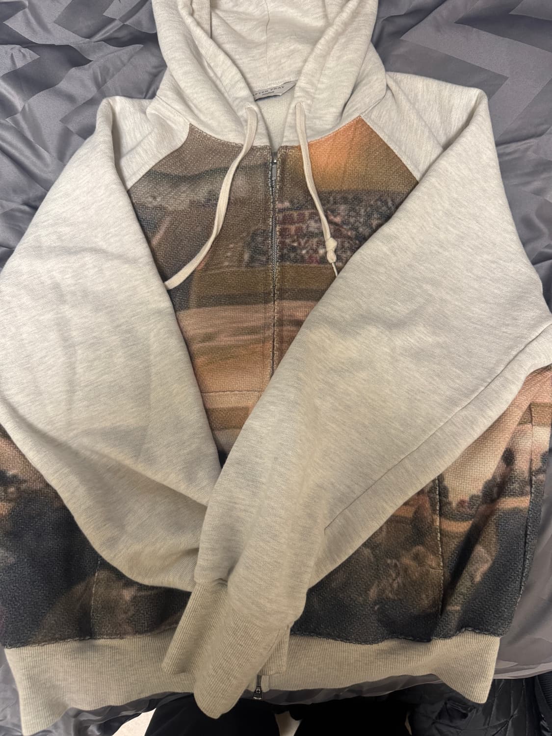 에프터프레이 프린팅 후드 집업 상품이미지3