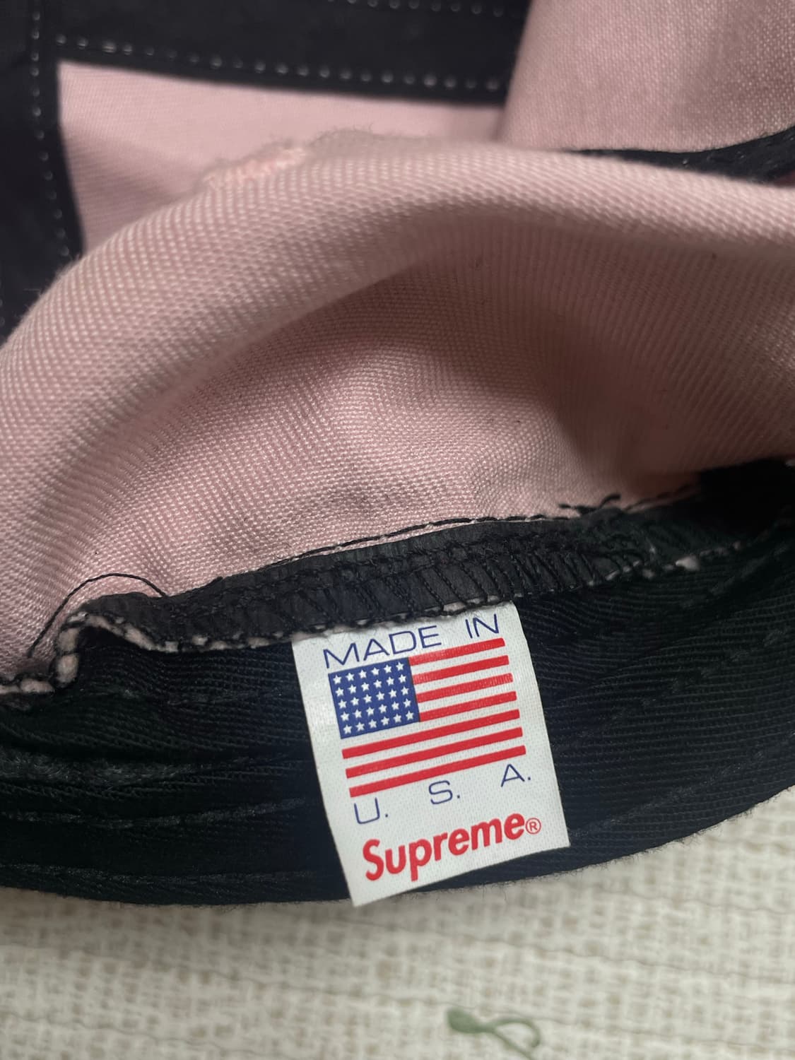 17ss 슈프림 워시드 치노 트윌 캠프캡 핑크 상품이미지5