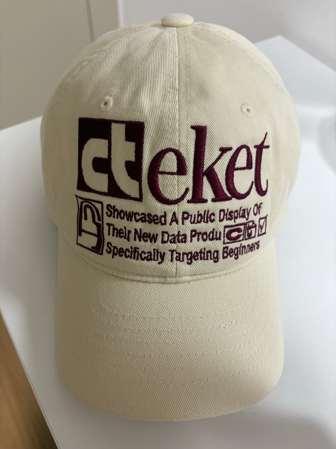 teket 테켓 plan cap 크림 색상 상품이미지1