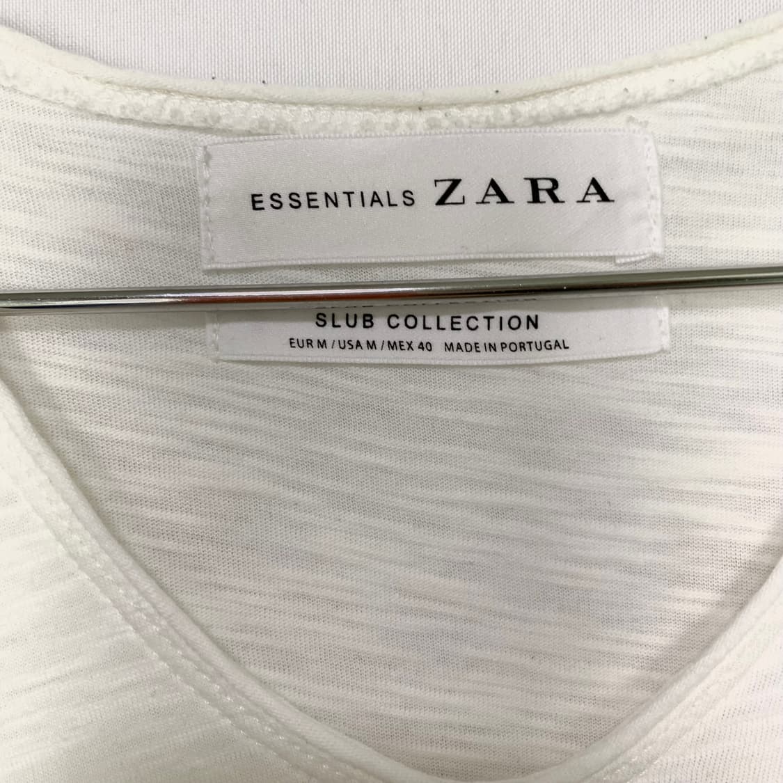 ZARA 자라 에센셜 브이넥 마감컷팅 포켓 반팔 티셔츠 남녀공용 M 상품이미지2
