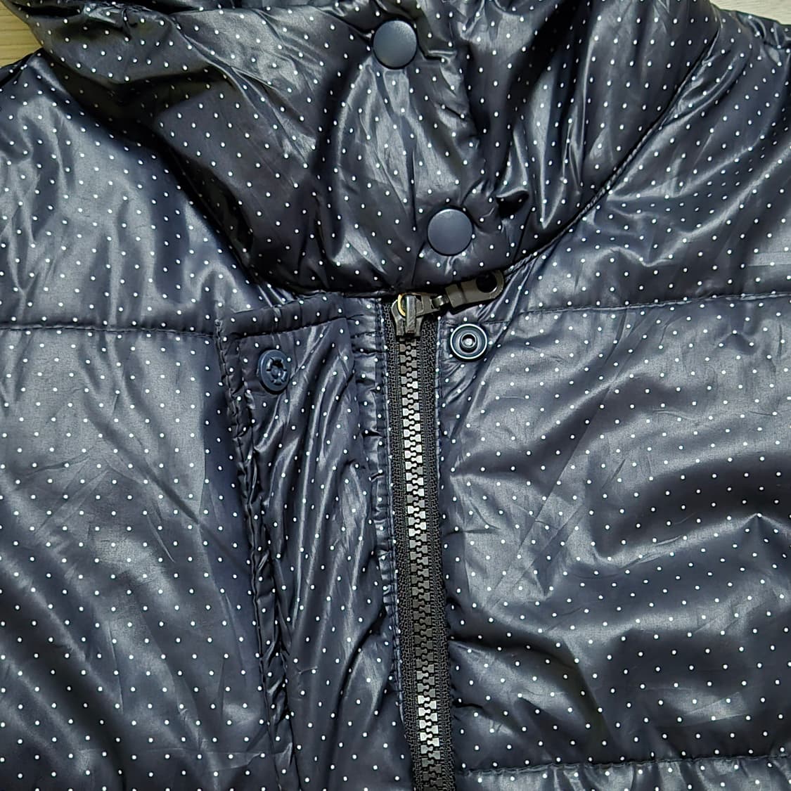 블랙 도트 패딩 상품이미지4
