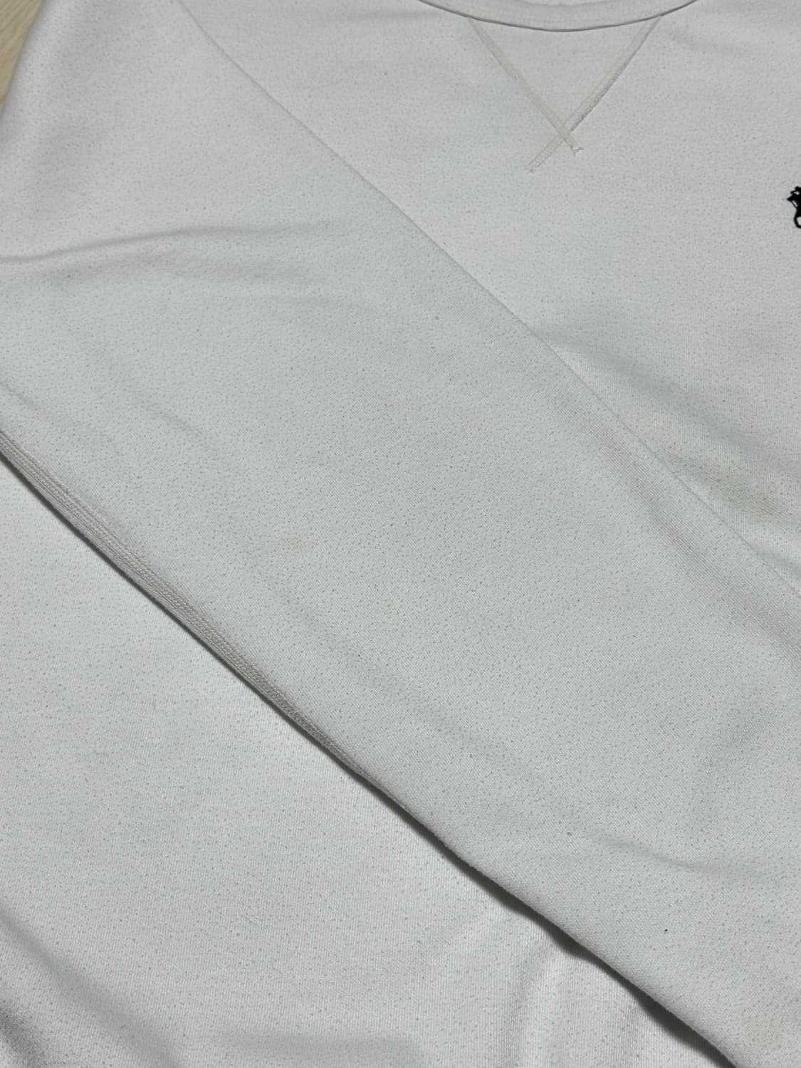 폴로 랄프로렌 신형 QR 블랙포니 플리스 맨투맨 화이트 상품이미지6