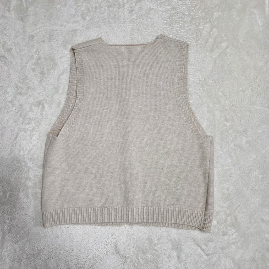 (OS)여성 컬러 단추 니트 베스트 조끼 상품이미지3