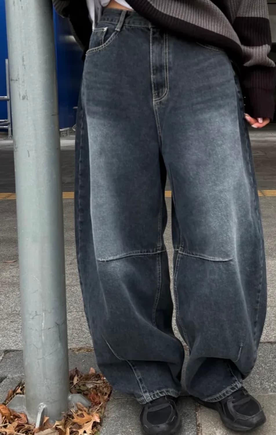 페어린 와이드 벌룬 팬츠 데님 상품이미지1