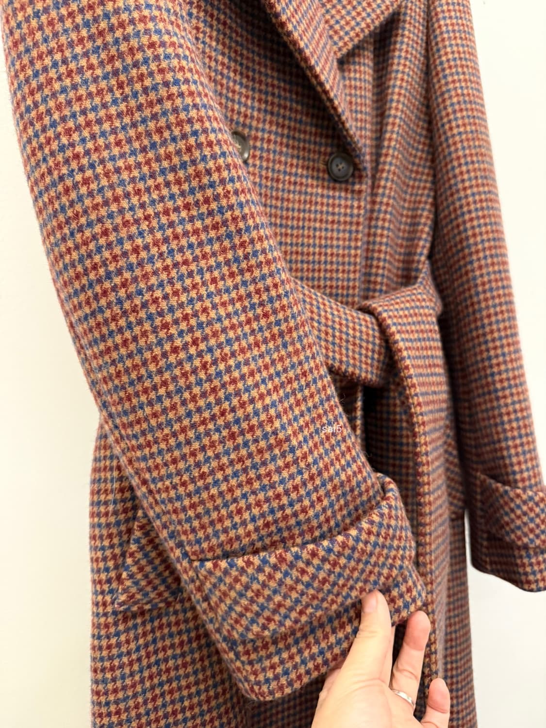 미착용 스튜디오톰보이 아뜰리에 체크 코트 상품이미지5