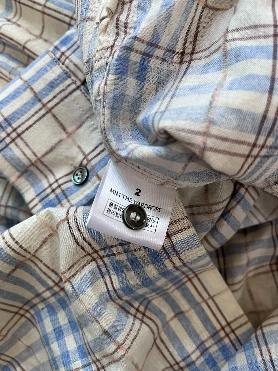 밈더워드로브 체크 셔츠 상품이미지2