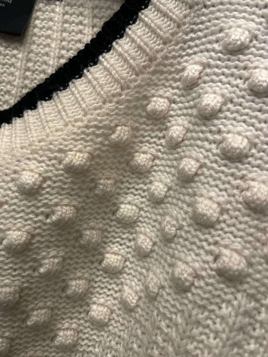 아르마니 익스체인지 아이보리 니트 55~66 상품이미지5