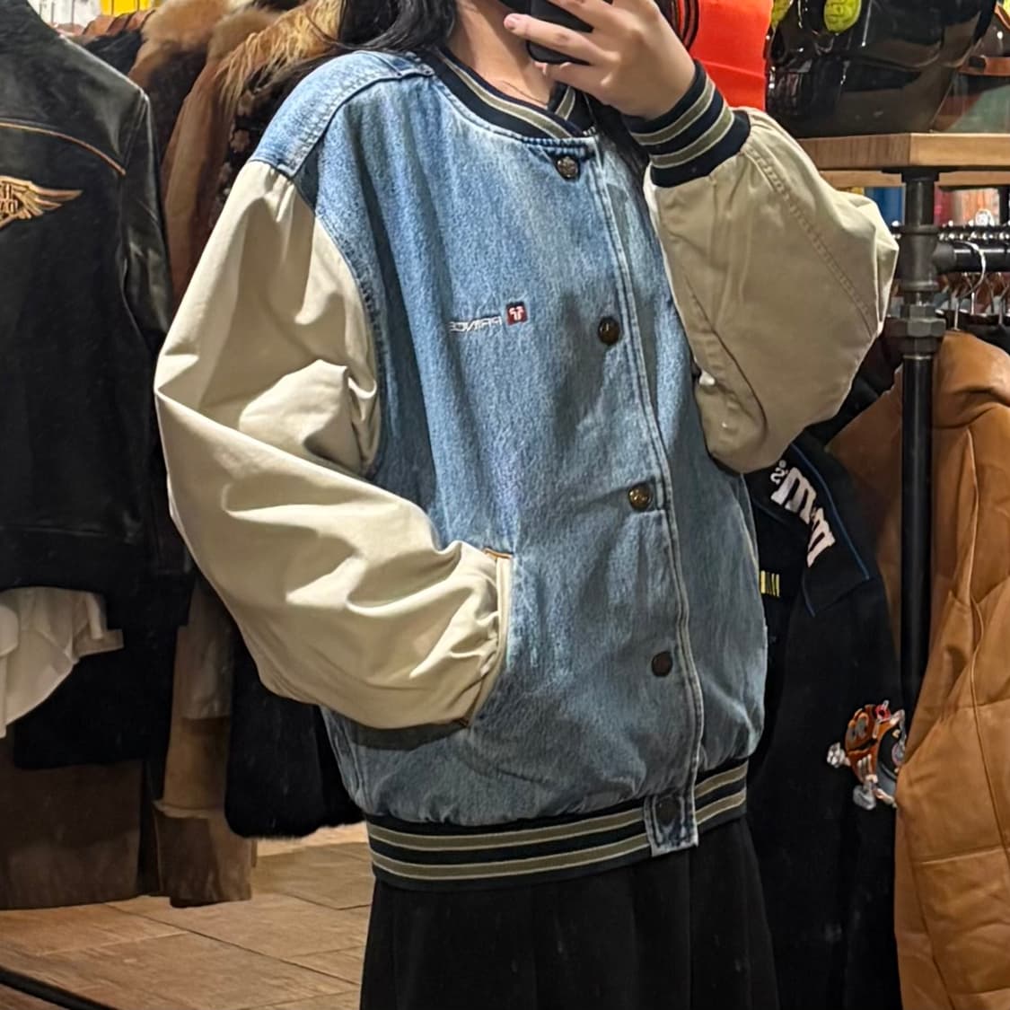 [HI] VTG 데님바시티자켓 연청 상품이미지4