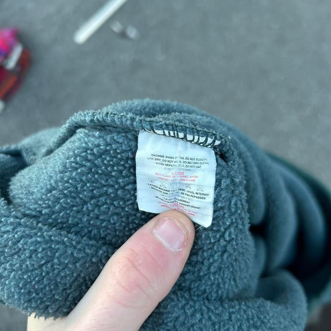 90s 자메이카 파타고니아 신칠라 스냅-T 블루그린/퍼플 상품이미지5