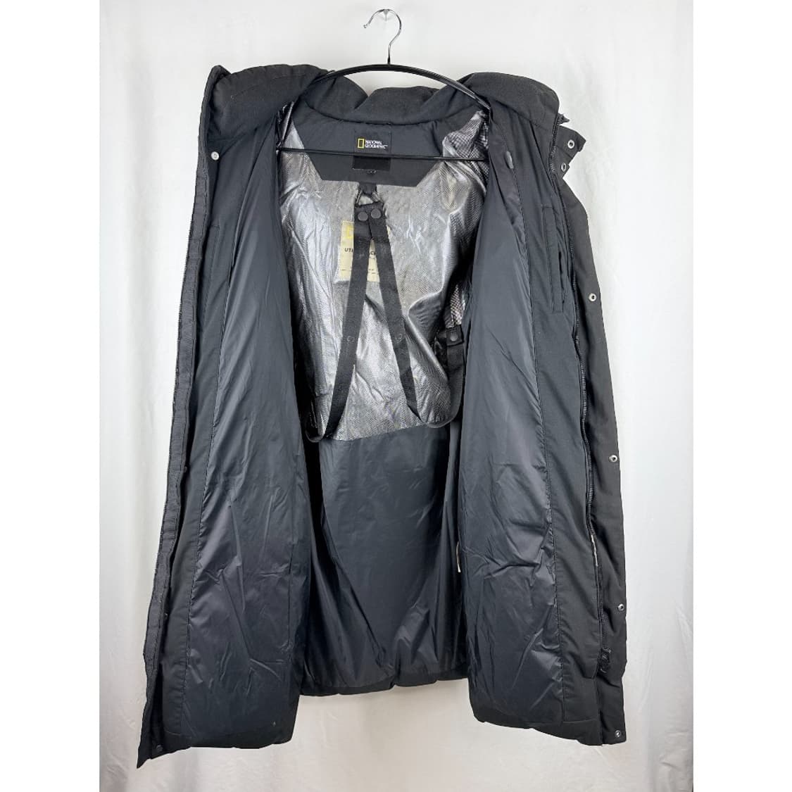 (90) 내셔널지오그래픽 덕다운 롱패딩 블랙 상품이미지7