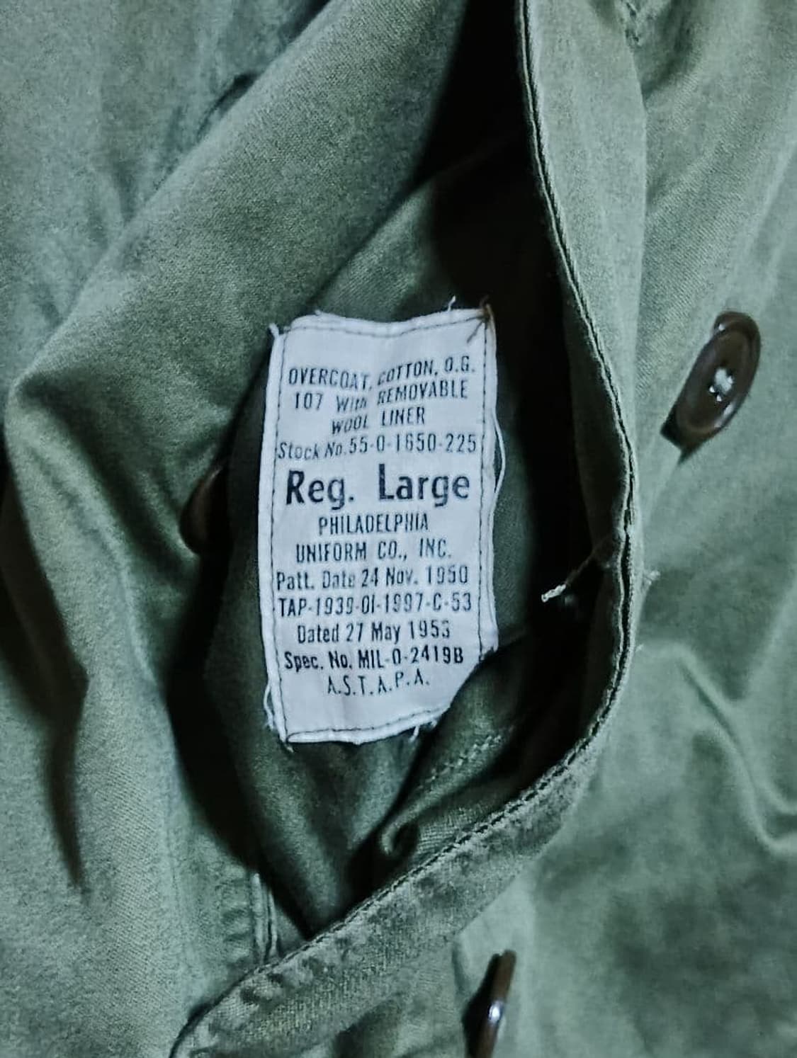 미국 50‘s og107 롱코트 상품이미지2