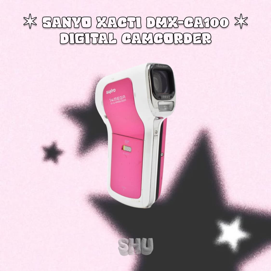 산요 작티 DMX-CA100 빈티지 방수 캠코더 핫핑크 상품이미지3