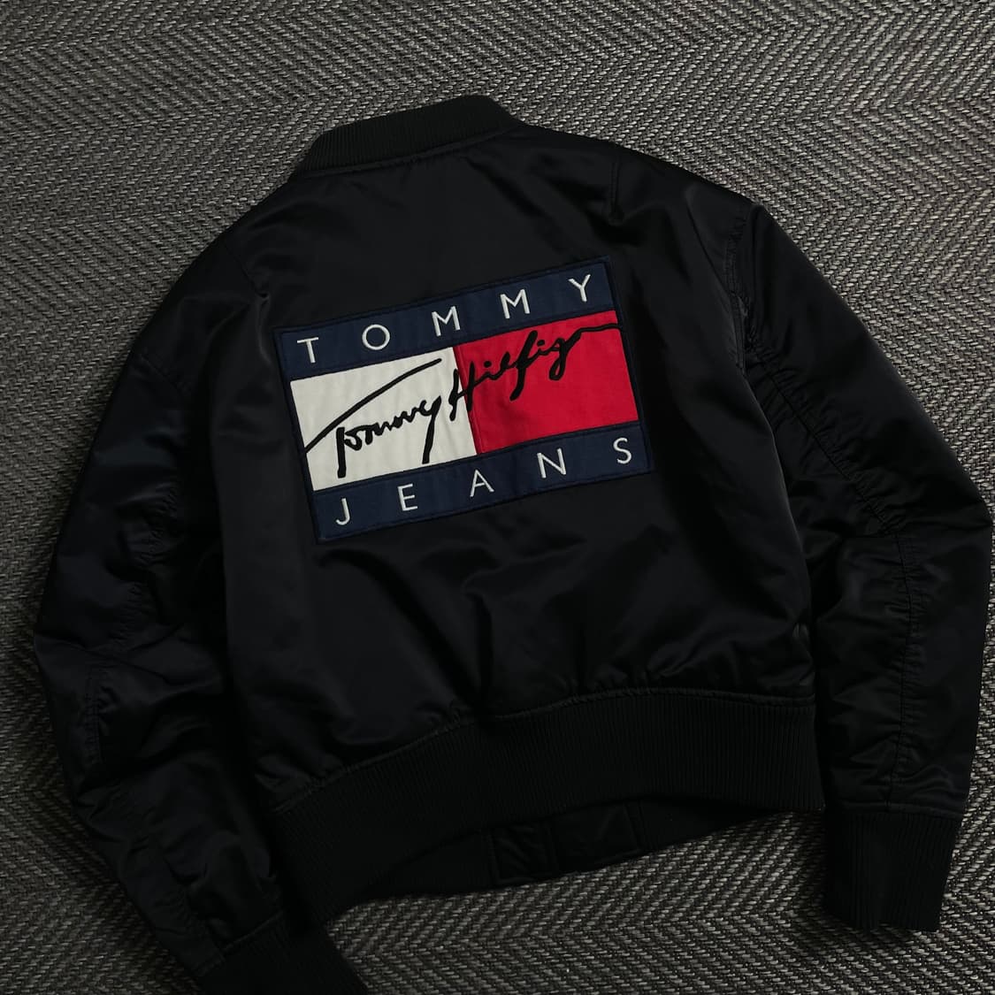 타미힐피거 우먼스 플래그 빅로고 크롭 항공 점퍼 y 4112 상품이미지1