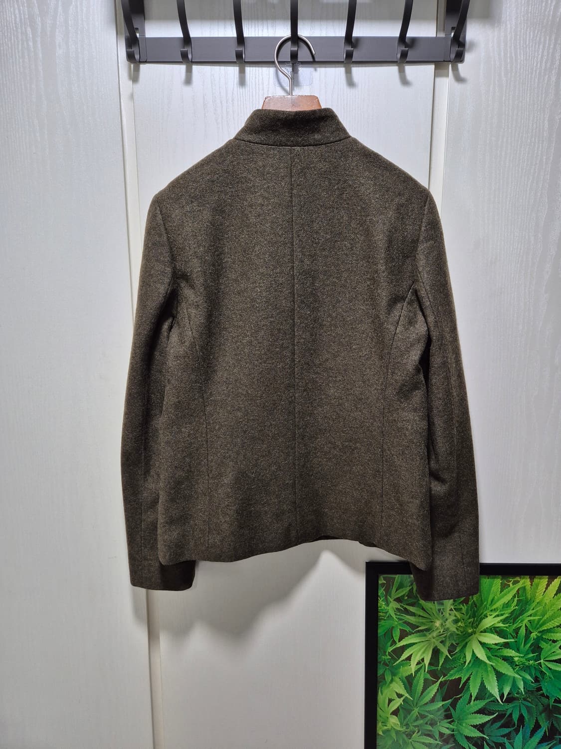 (세일)JPN 빈티지 울 혼방 집업 자켓 카키 상품이미지10