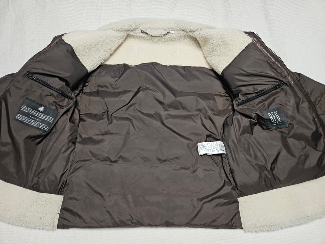 AFG 1972 무스탕 패딩 구스다운 천연가죽 이탈리아 프리미엄 브랜드 상품이미지6