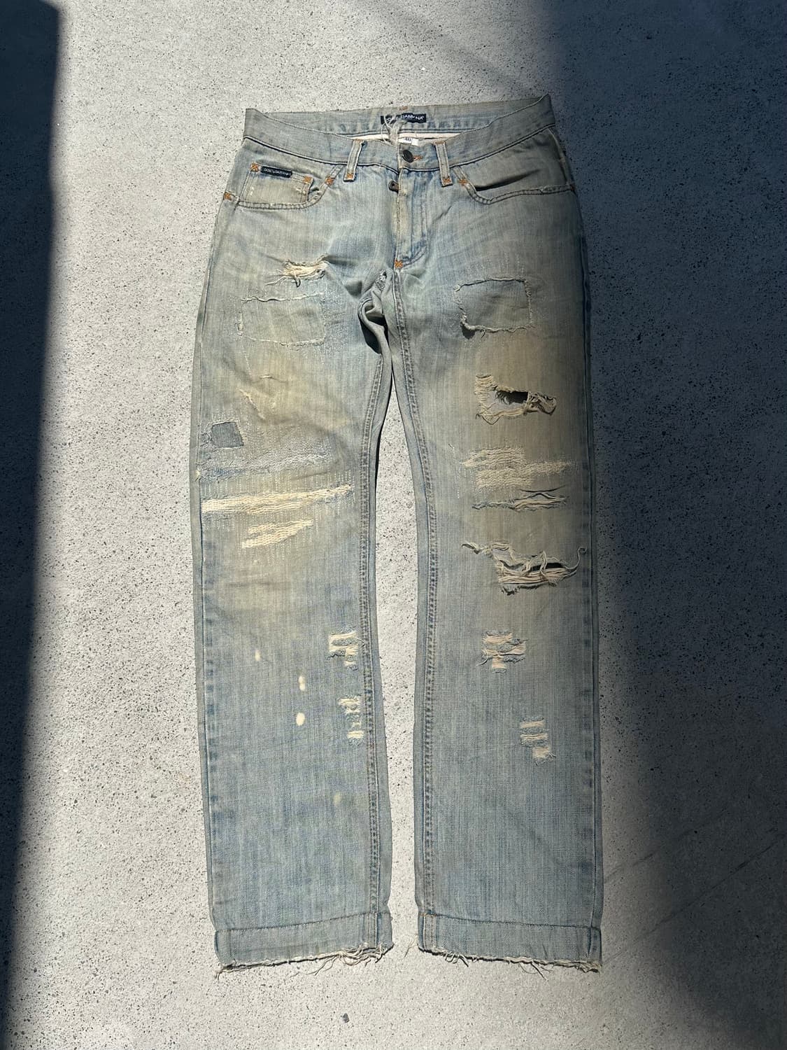 00’s Dolce & Gabbana distressed denim 상품이미지1