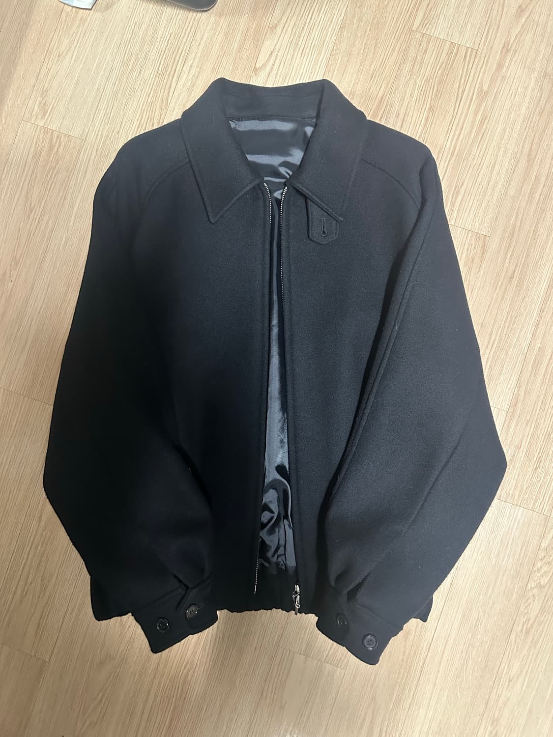 블랭크룸 울 스윙탑 블루종 블랙 2사이즈 상품이미지1