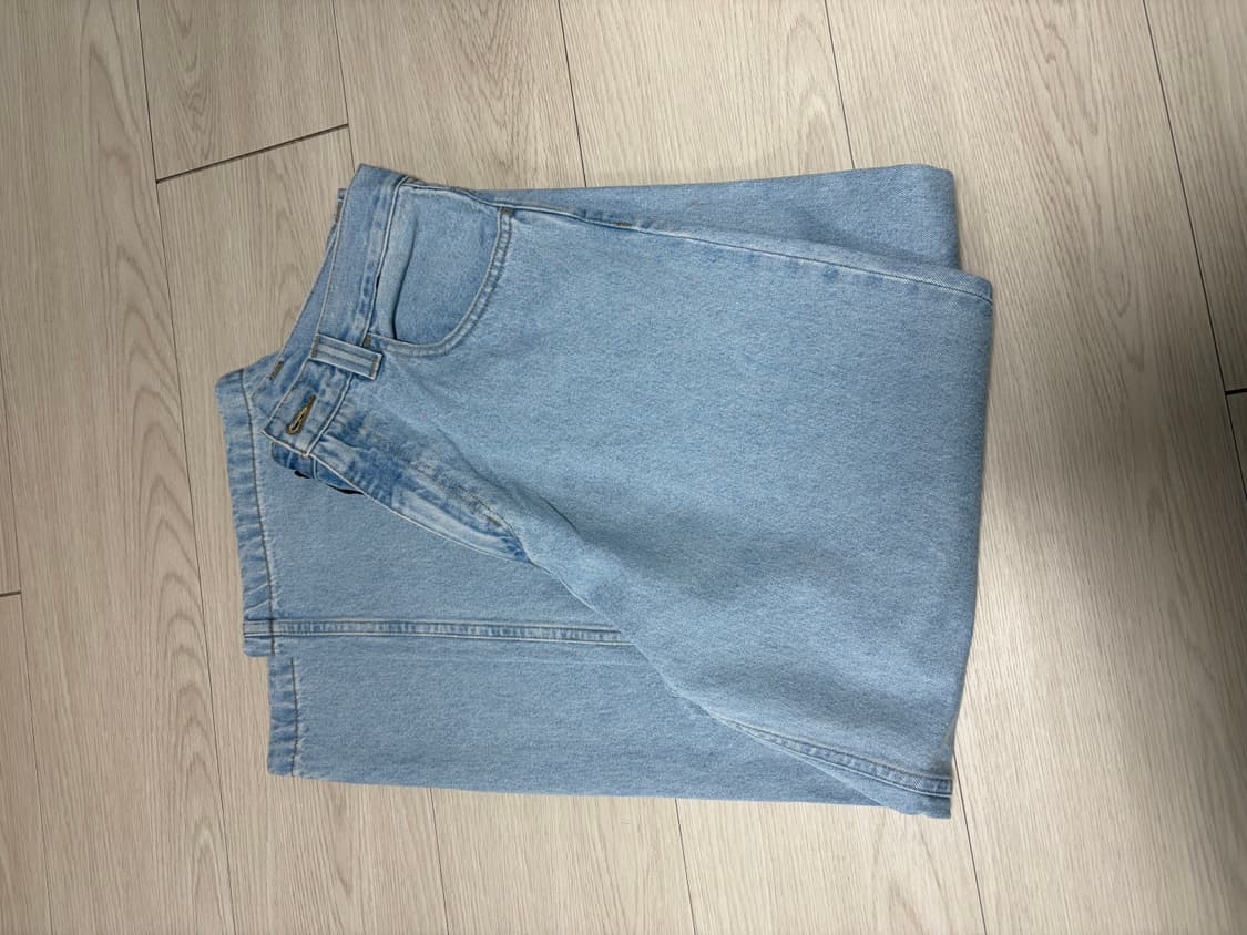 칼하트wip 브랜든 팬츠 블루 헤비 스톤 블리치드(S) 상품이미지4