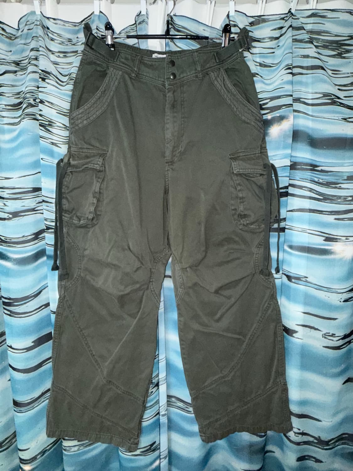 스마트어반유즈풀 코이세이오 워시드포켓팬츠 애쉬카키 1 상품이미지3