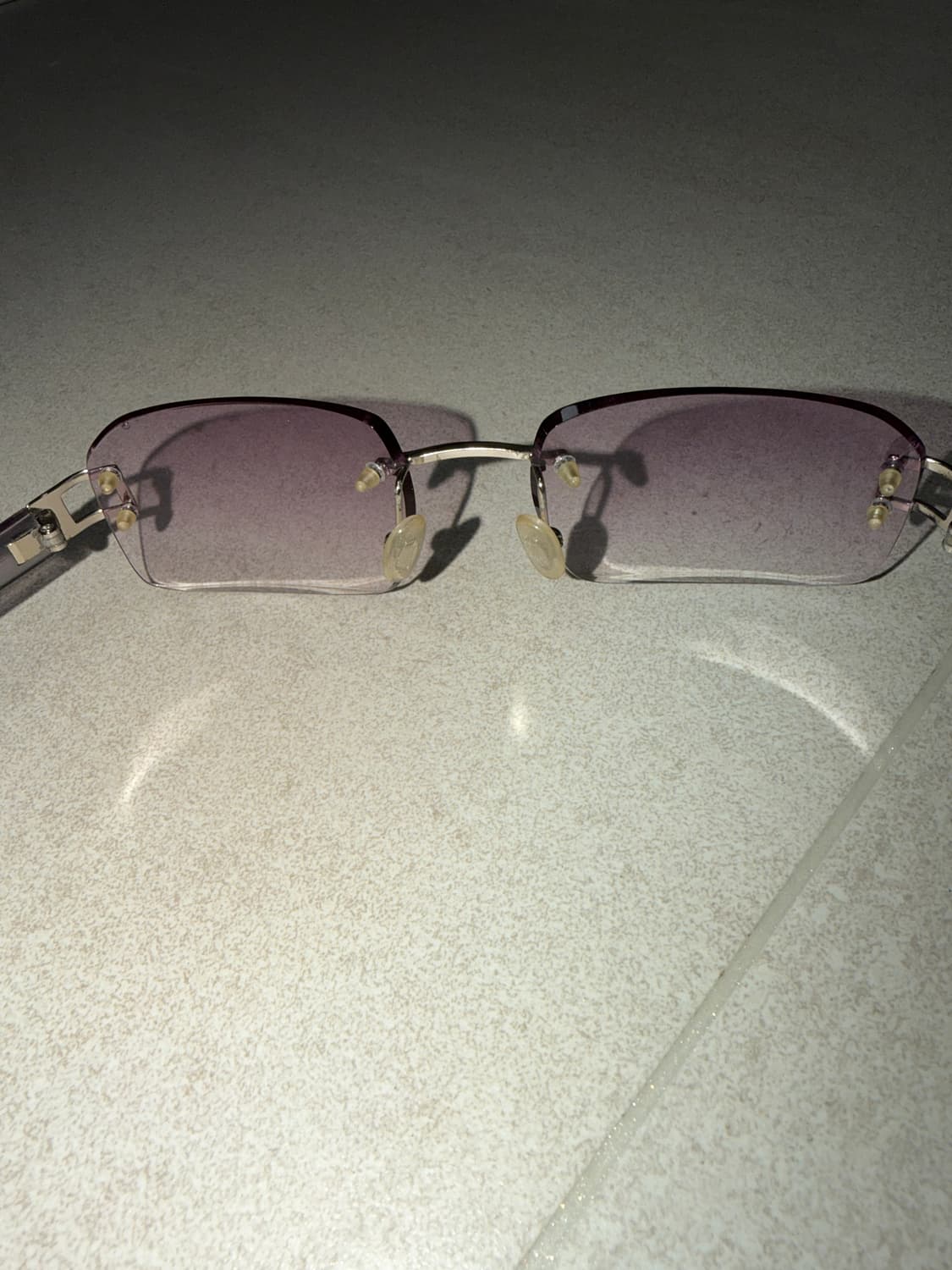 애쉬 퍼플 긱시크 빈티지 안경 상품이미지3