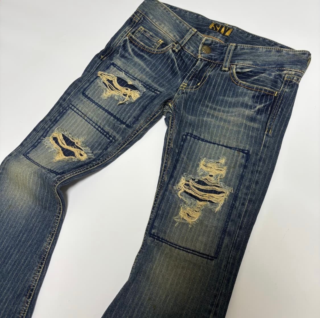 SLY  straight damage rowrise jeans 상품이미지3