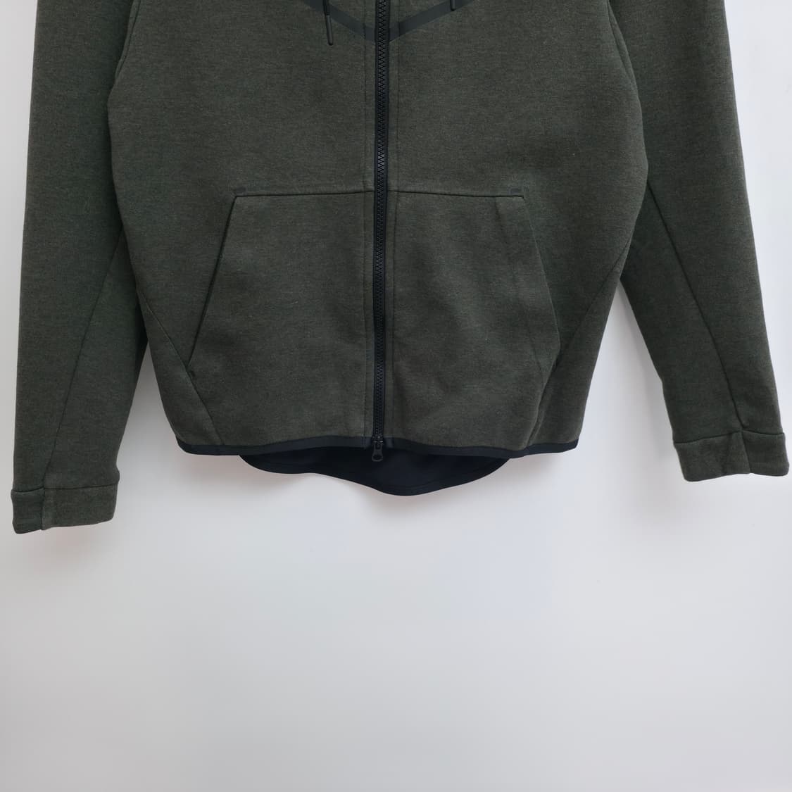 [M) 나이키 테크 플리스 후드집업 카키 상품이미지3