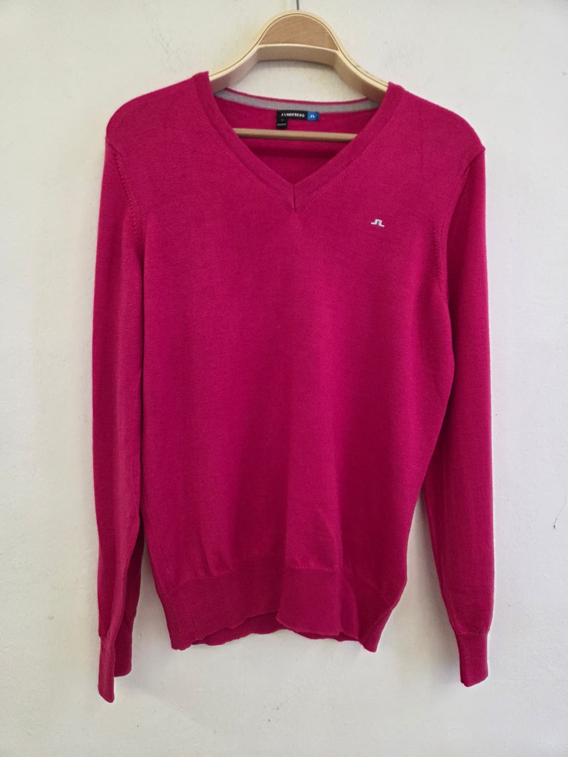 제이린드버그 핑크 V넥 니트 M 상품이미지1