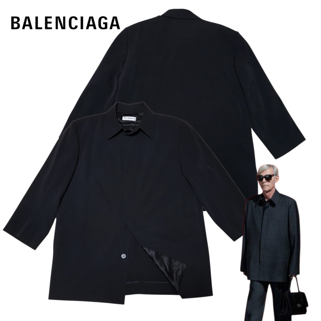 (36) 21FW BALENCIAGA 발렌시아가 테일러드 셔츠자켓 상품이미지1
