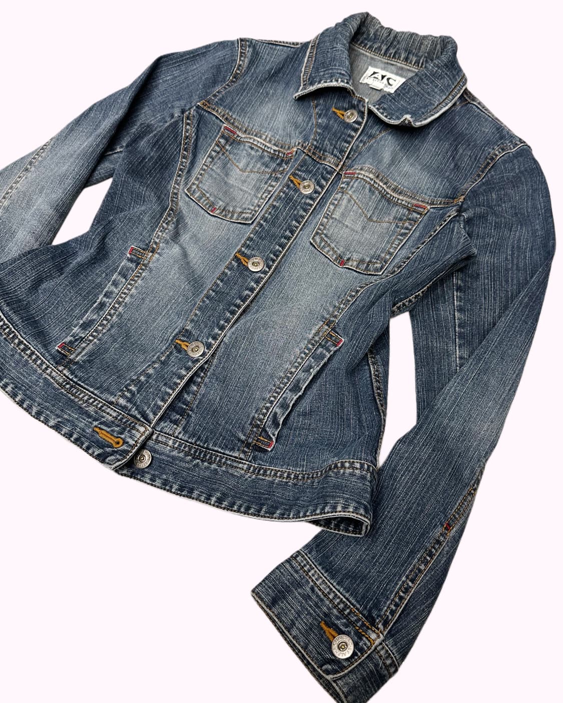 ALPHA CUBIC vintage crop denim jacket 상품이미지3