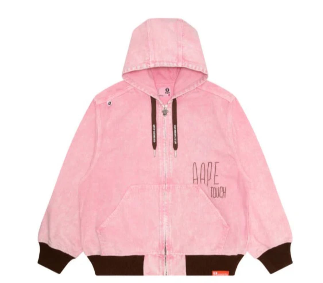 AAPE ZIP UP HOODIE JACKET 베이프 후디 자켓 핑크 상품이미지2