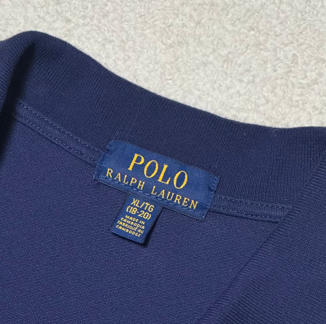 폴로 랄프로렌 테디베어 네이비 카라 반팔 상품이미지4