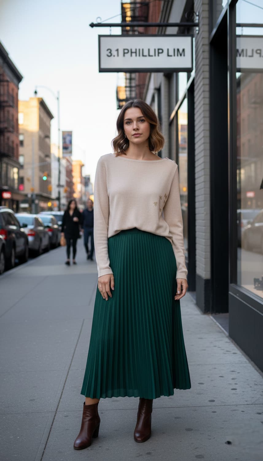 55.3.1 필립림 와이드라운드 니트블라우스  상품이미지1