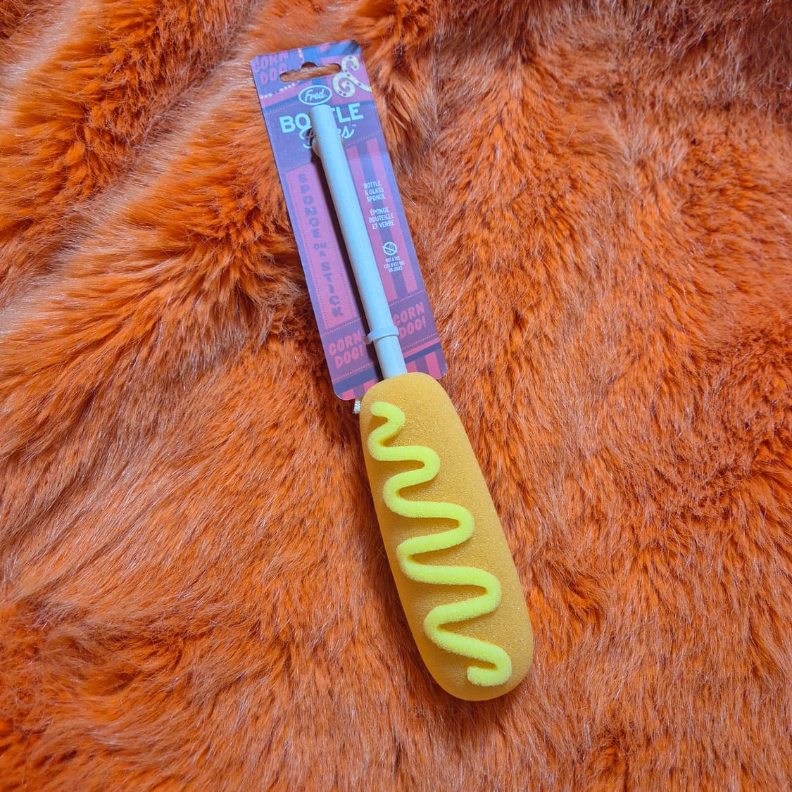 핫도그 모양 보틀 글라스 스펀지 새상품 상품이미지4