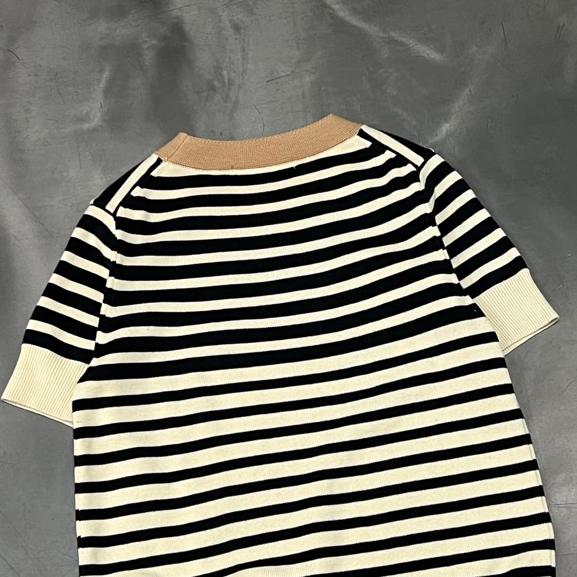  코스 스트라이프 하프 니트 y15829 상품이미지4