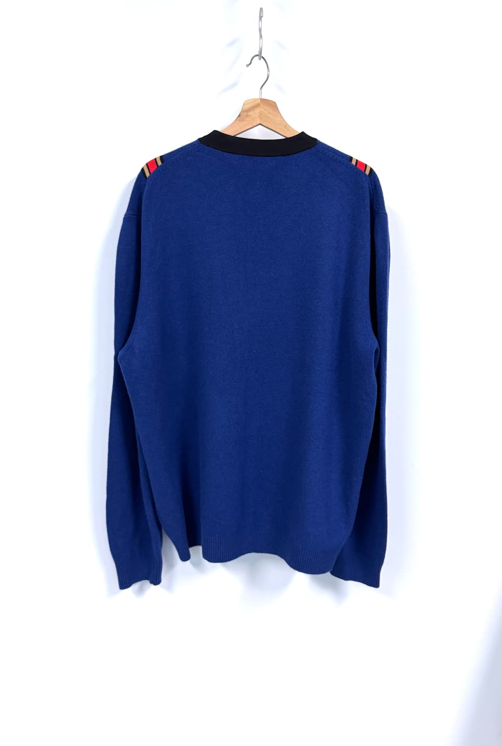 STELLA McCARTNEY 스텔라 맥카트니 V패턴 블루 캐시미어 스웨 상품이미지5