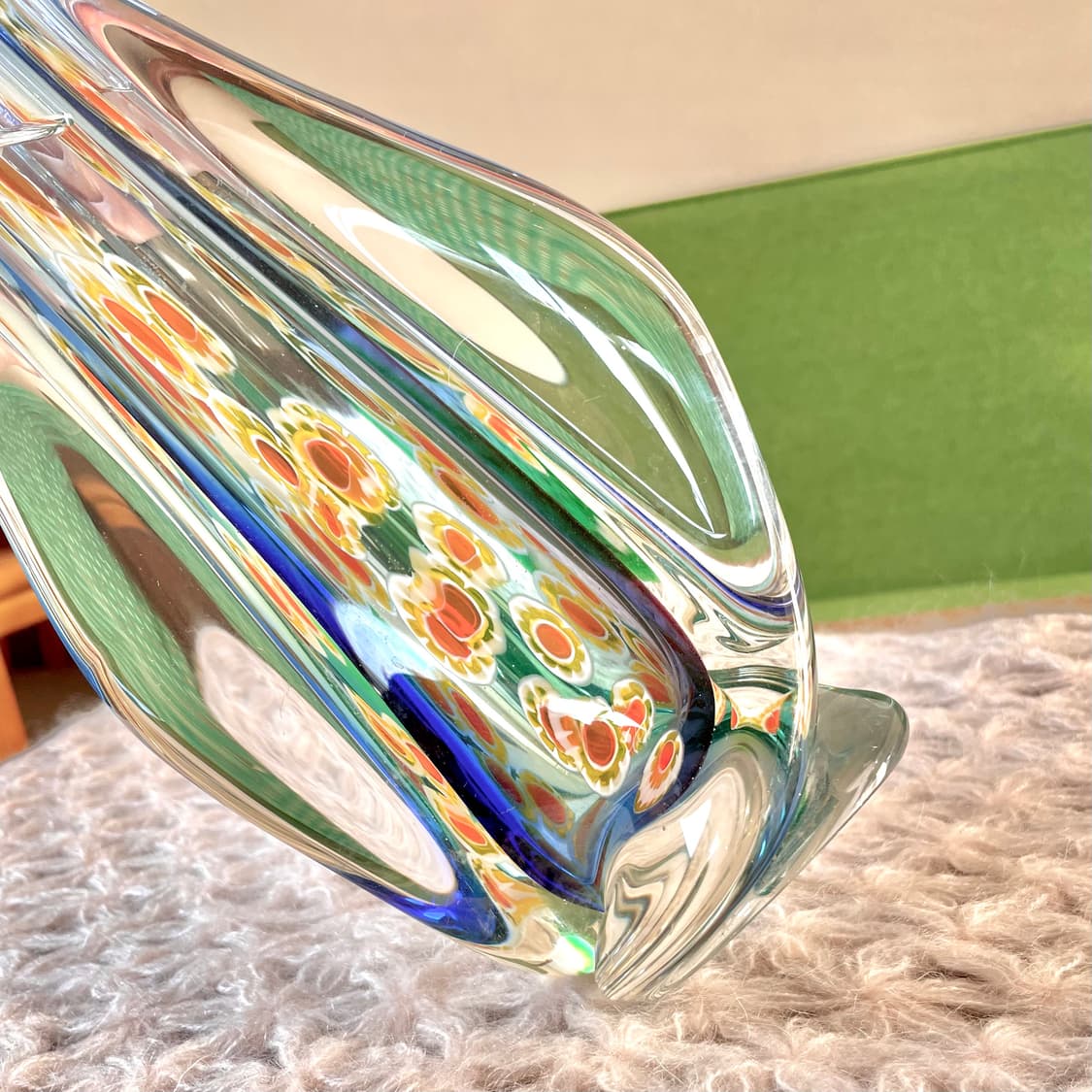 [빈티지 화병] 70‘s 빈티지 밀레피오리 유리 화병 상품이미지4