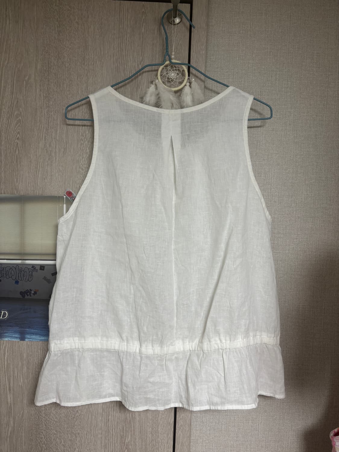 빈티지 모리걸 SM2 화이트 슬리브리스 상품이미지4