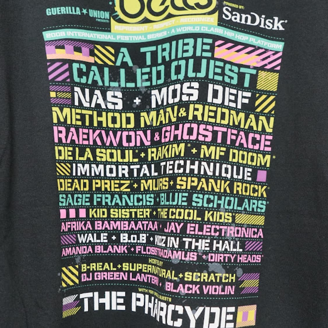 2008년 빈티지 Rock the Bells 힙합 페스티벌 티셔츠 상품이미지6