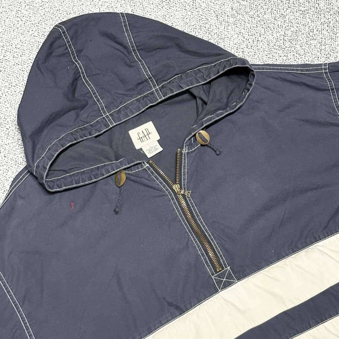 90s 올드 갭 네이비 아노락 자켓 상품이미지3