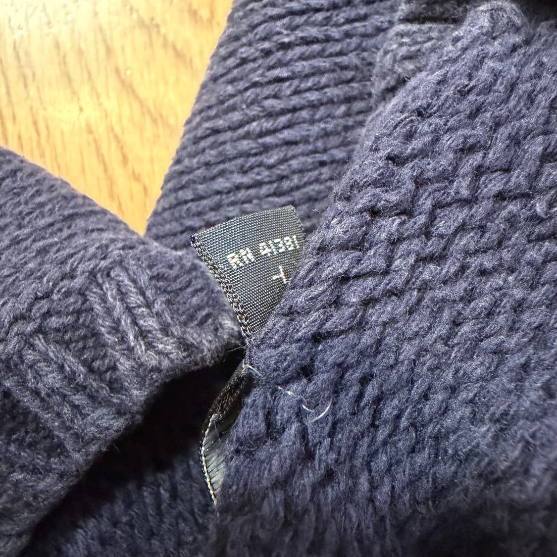 폴로 랄프로렌 네이비 코튼 니트 베스트 상품이미지4