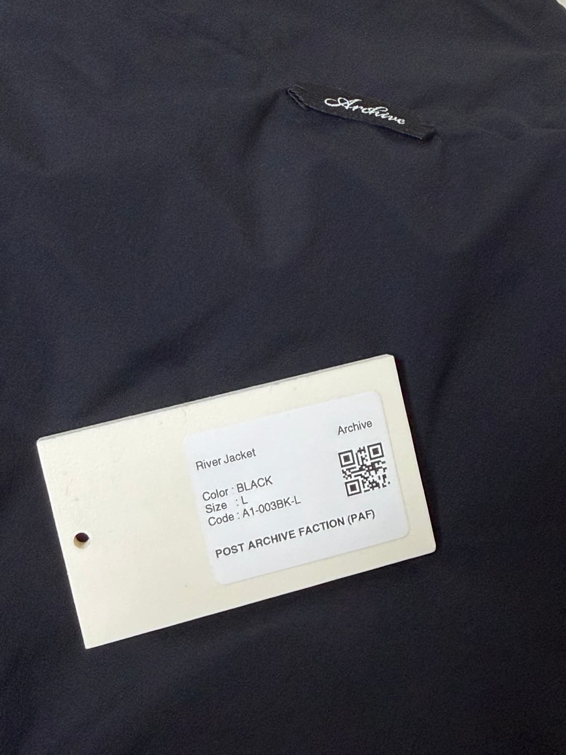 파프 리버자켓 블랙 L 상품이미지2