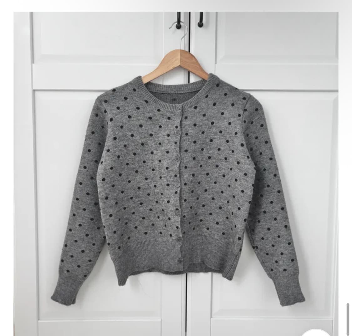땡땡이 가디건 상품이미지1