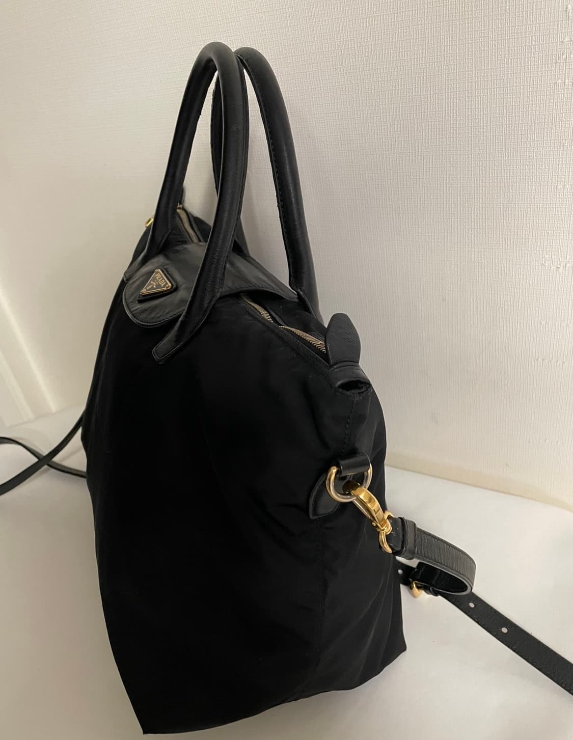 (정품)프라다 블랙 토트백 겸 크로스백 상품이미지7