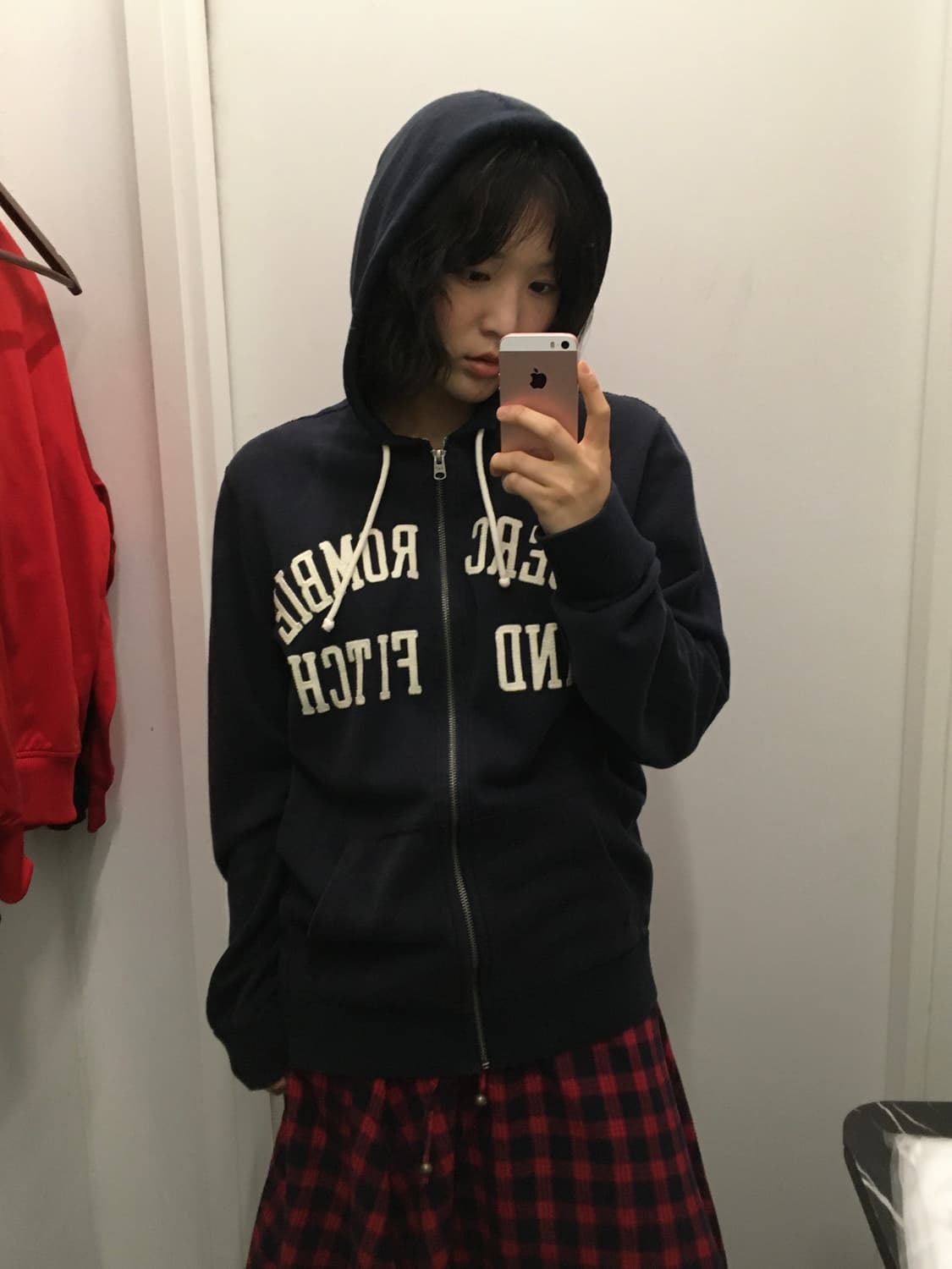 아베크롬비 후드집업 네이비 상품이미지2