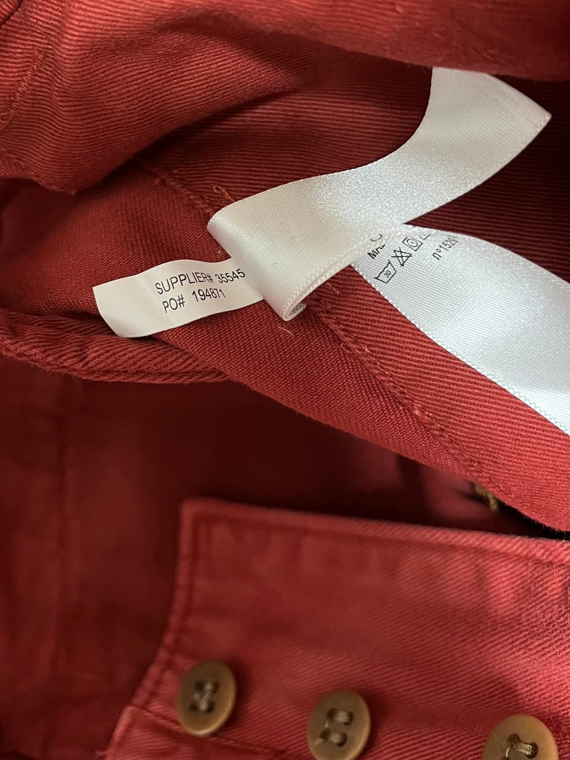 더블알엘 RRL 코튼 워싱 트윌 치노 팬츠 W31 L30 상품이미지10