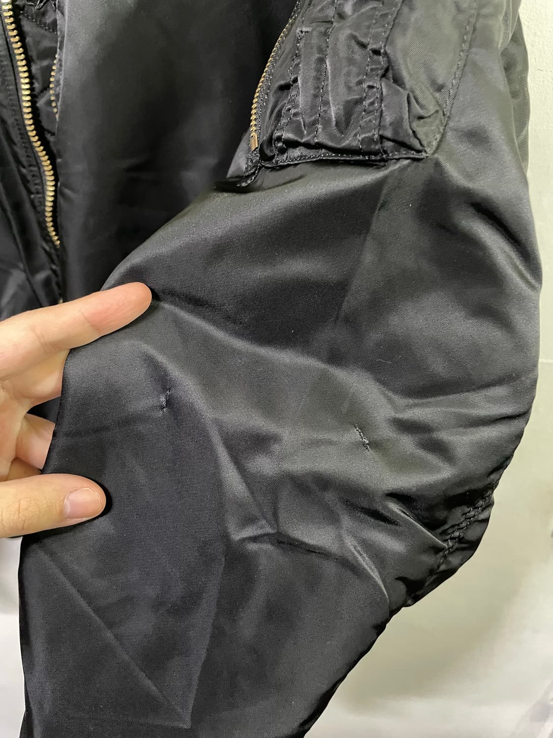 알파인더스트리 MA-1 블루종 봄버 자켓 100-105 상품이미지10